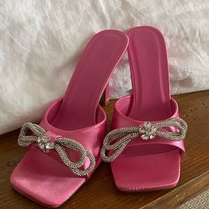 Pink Rhinestone Heels